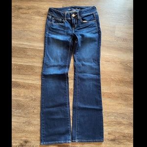 American Eagle Dark Blue Jeans Size 2 Slim Boot